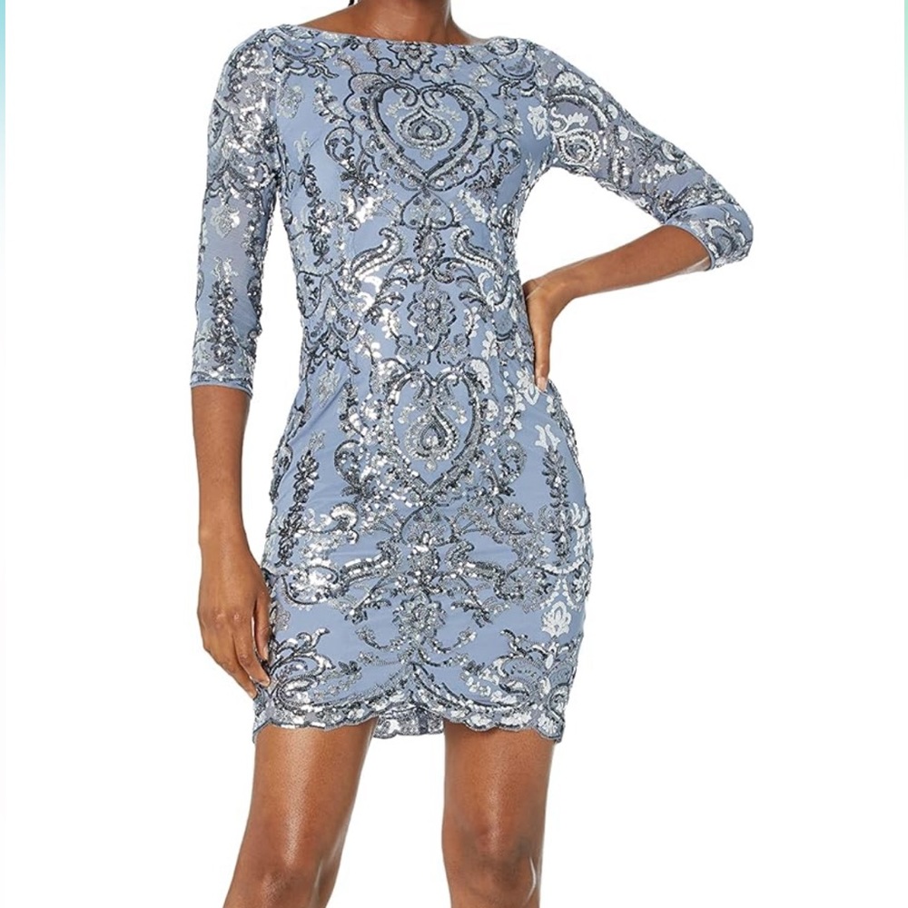 NWT - Size 12 - Adrianna Papell Women's Sequin Sheath Dress